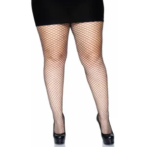 Lycra Fishnet Pantyhose Plus - Leg Avenue - Assd Colours