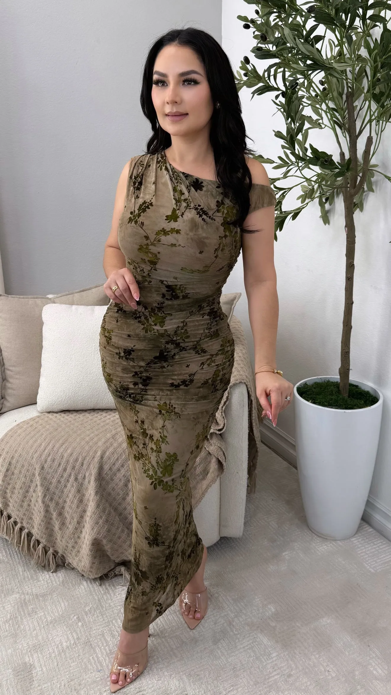 LYNETTE BROWN DRESS