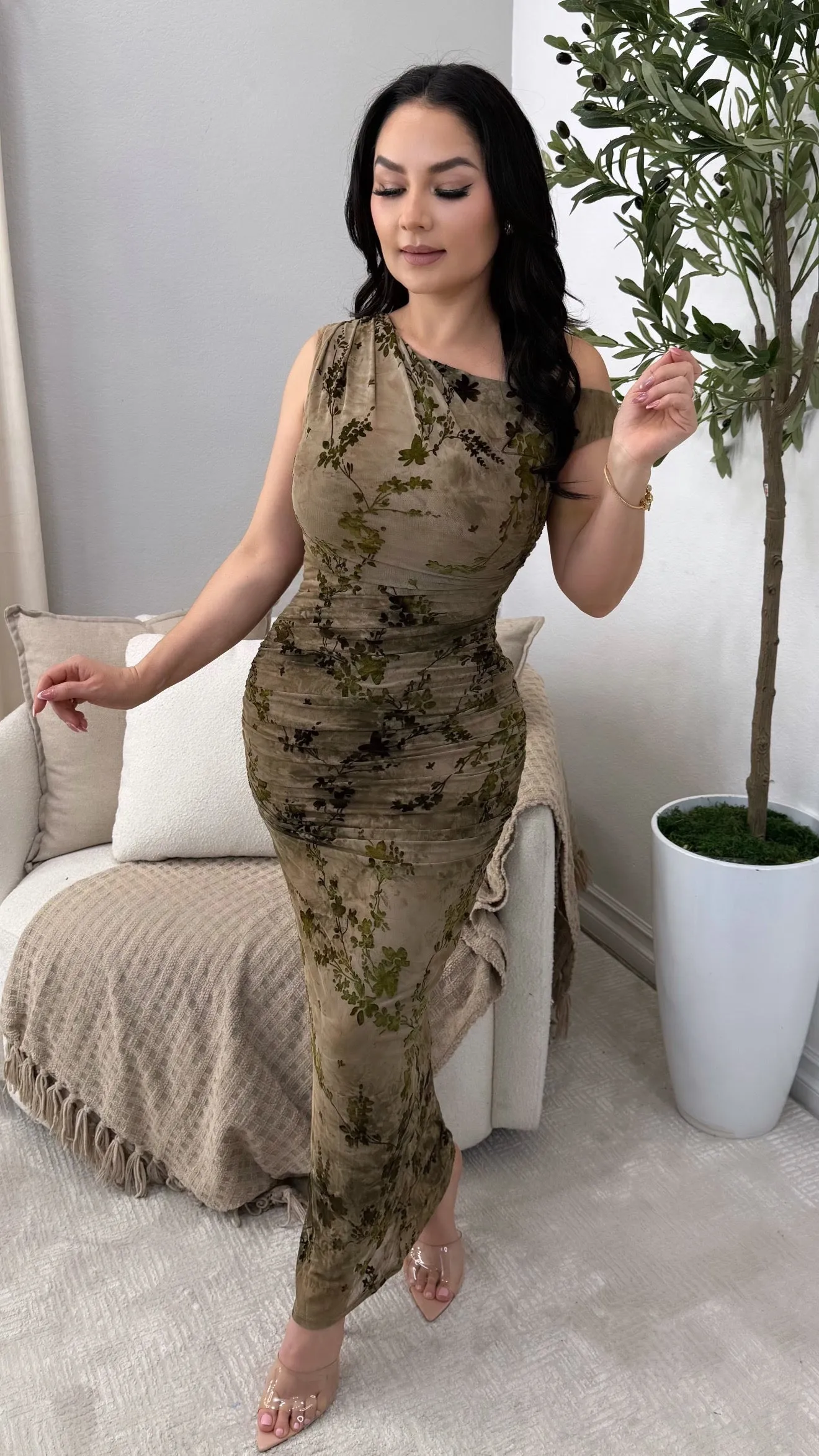 LYNETTE BROWN DRESS
