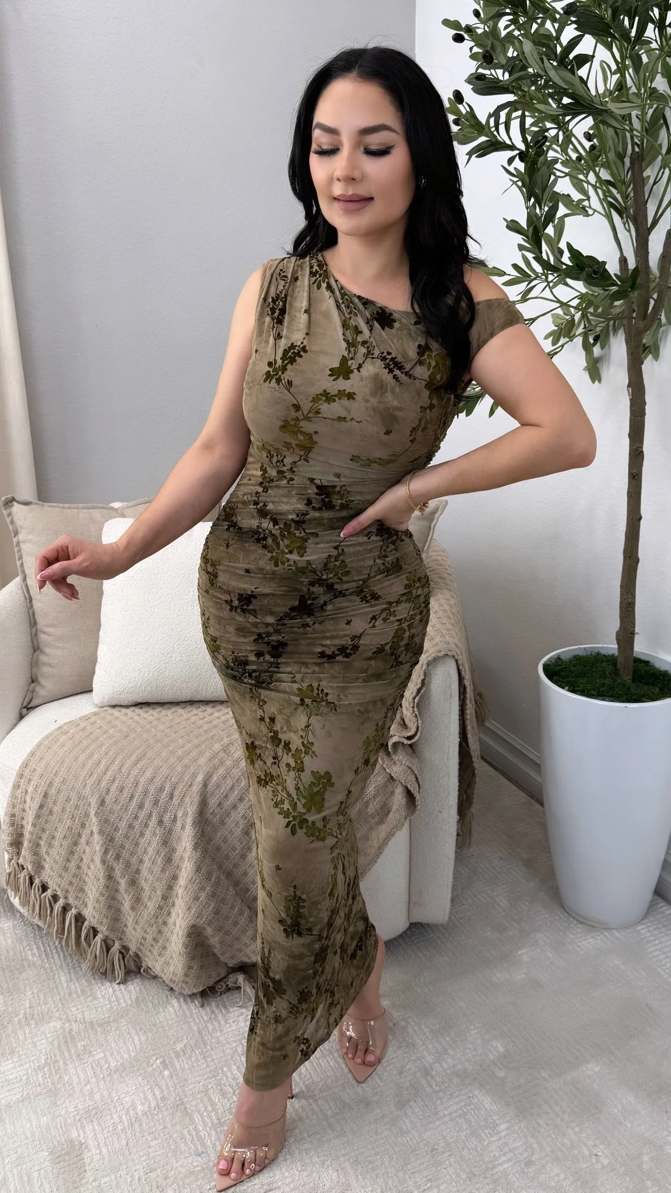 LYNETTE BROWN DRESS