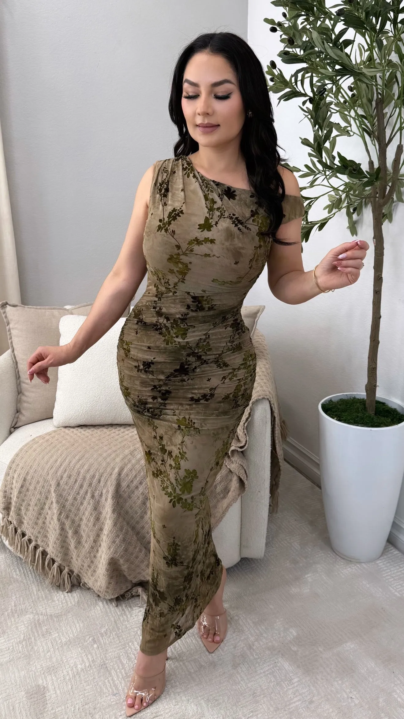 LYNETTE BROWN DRESS