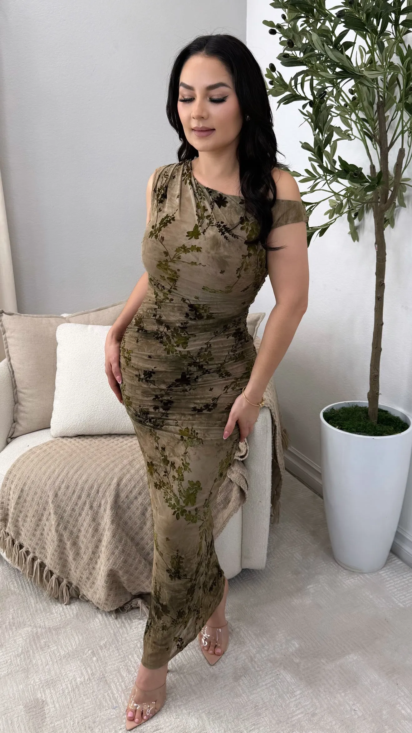 LYNETTE BROWN DRESS
