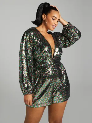 Lysha Sequin Romper