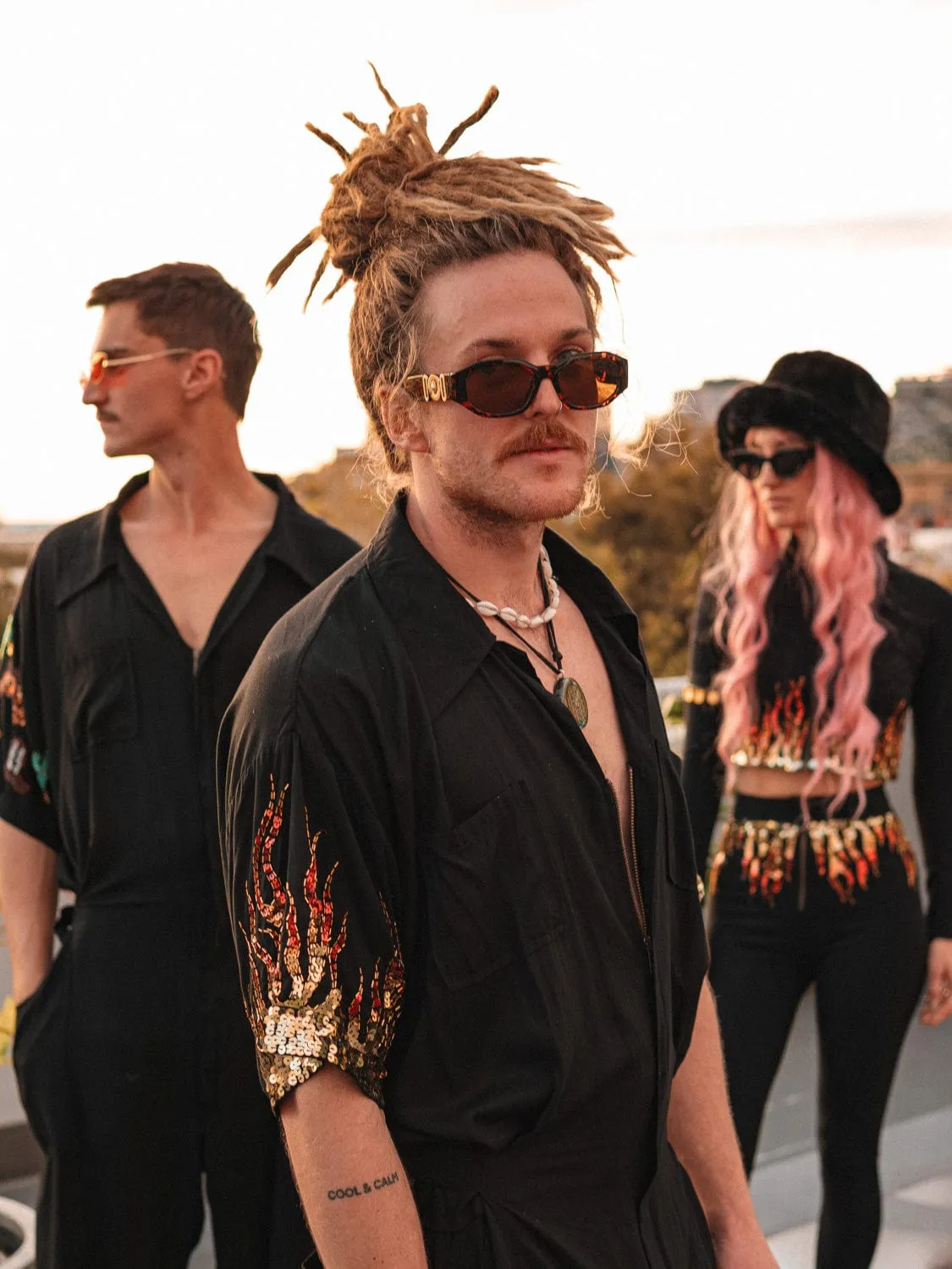 MADE TO ORDER / BLAZE SEQUIN SPARKLE BOILERSUIT