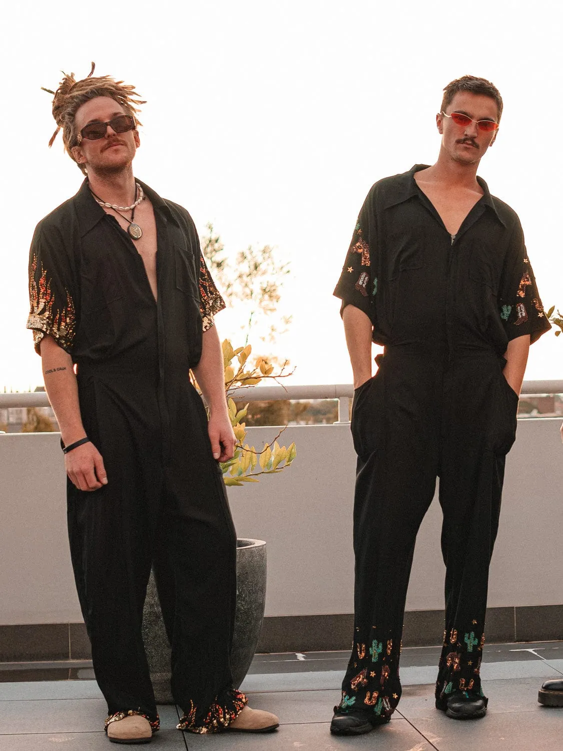 MADE TO ORDER / BLAZE SEQUIN SPARKLE BOILERSUIT