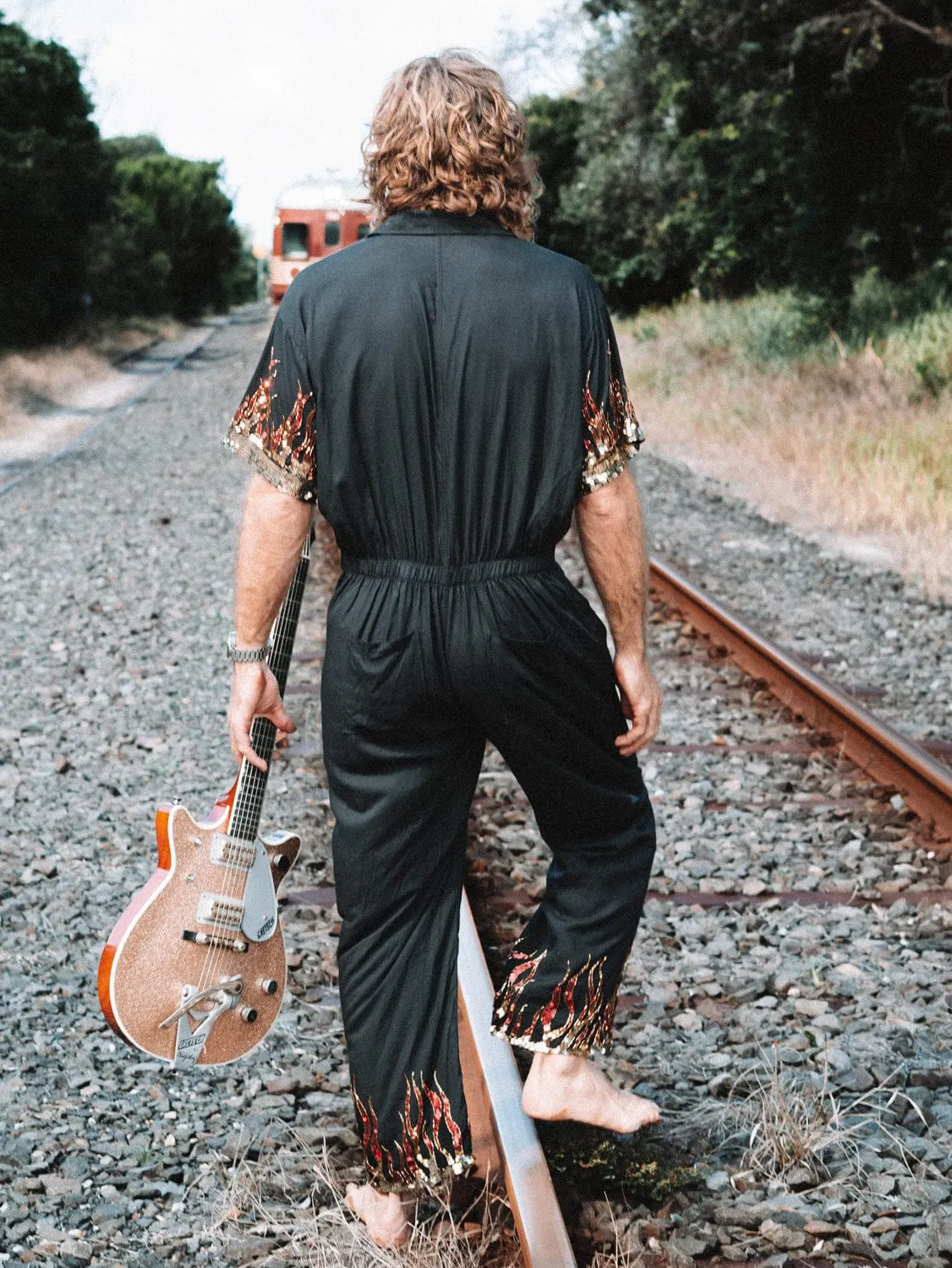MADE TO ORDER / BLAZE SEQUIN SPARKLE BOILERSUIT