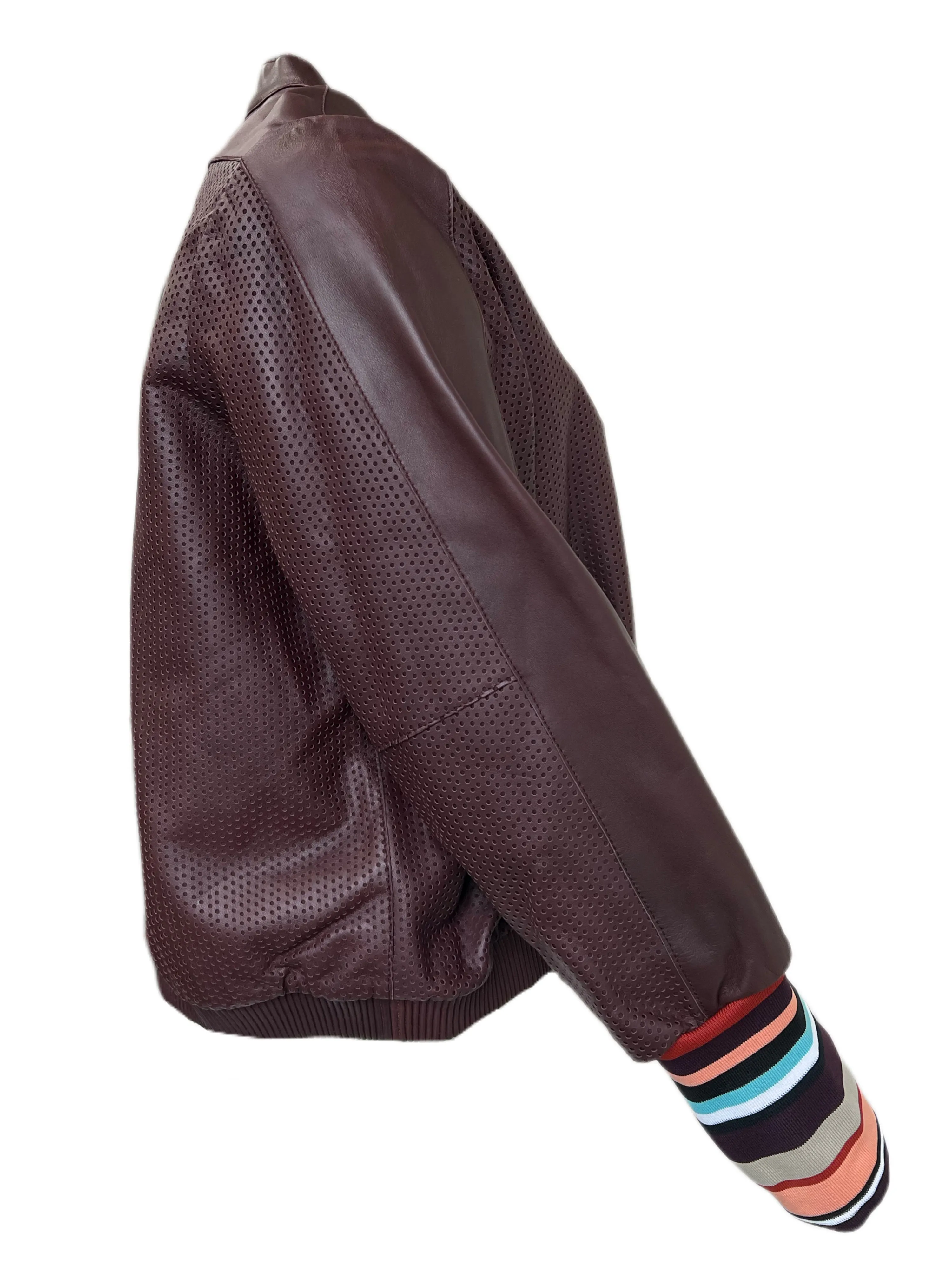 Marina Rinaldi Women's Bordeaux Essenza Sheepskin Leather NWT