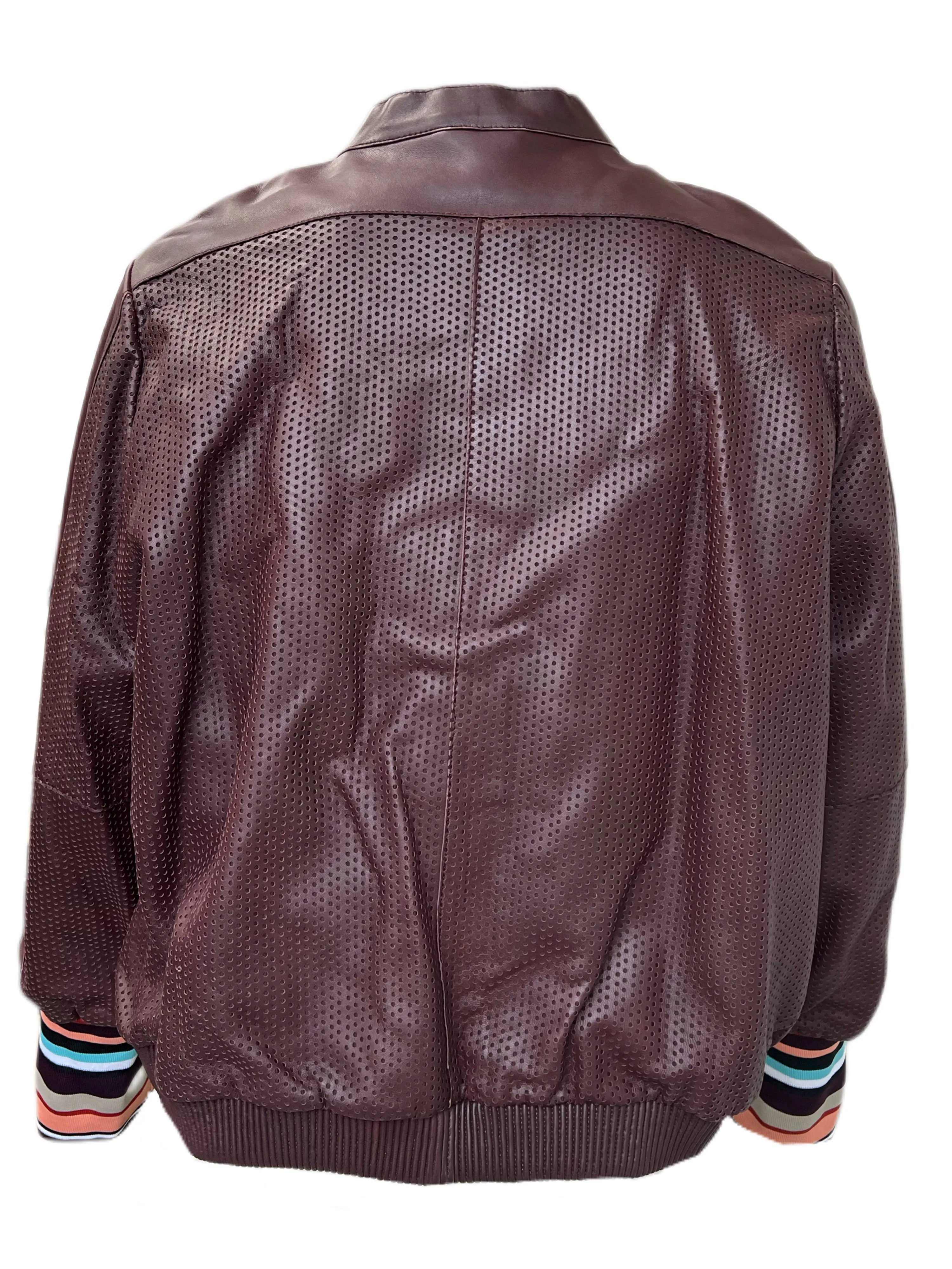 Marina Rinaldi Women's Bordeaux Essenza Sheepskin Leather NWT