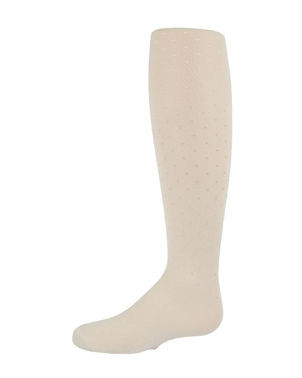 Memoi Girls Shiny Dot Opaque Nylon Tights - Mkf-4032