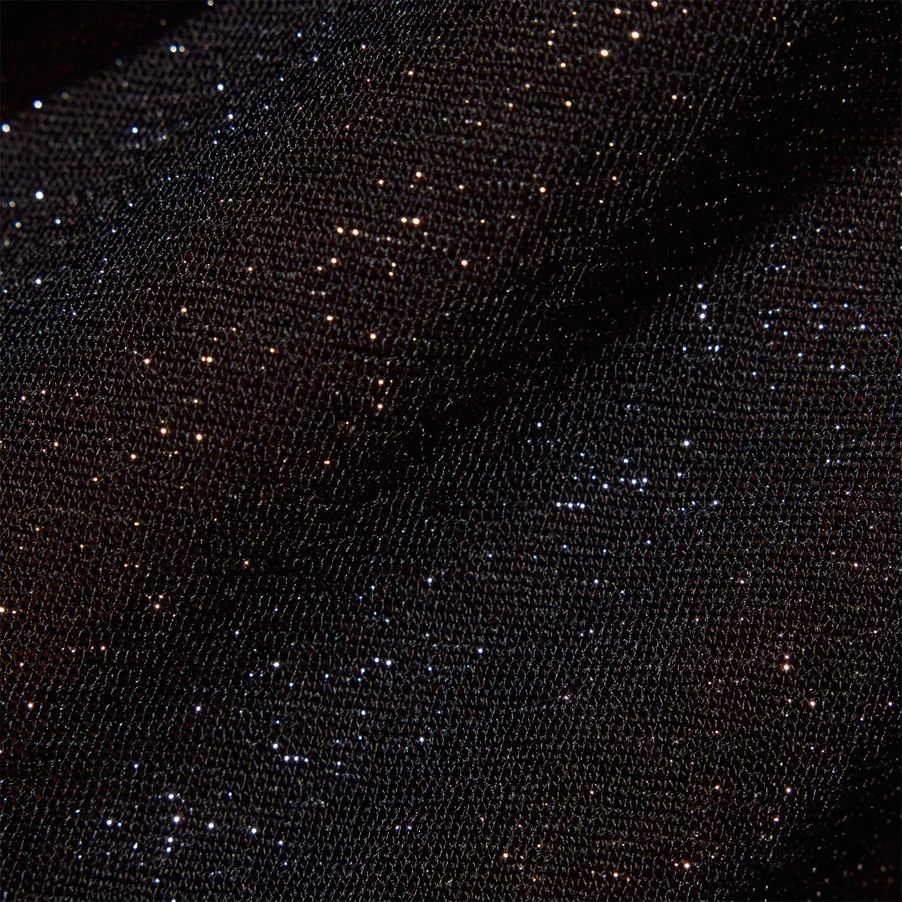 Metallic Knit Tank Dress - Black