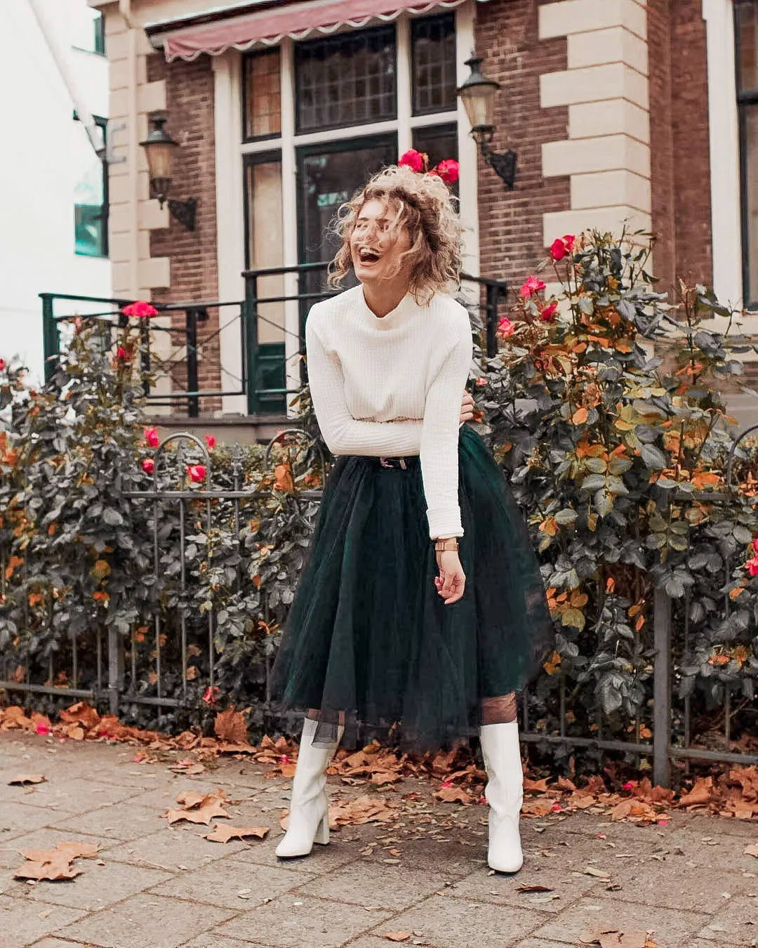 Midi Black Tulle Skirt