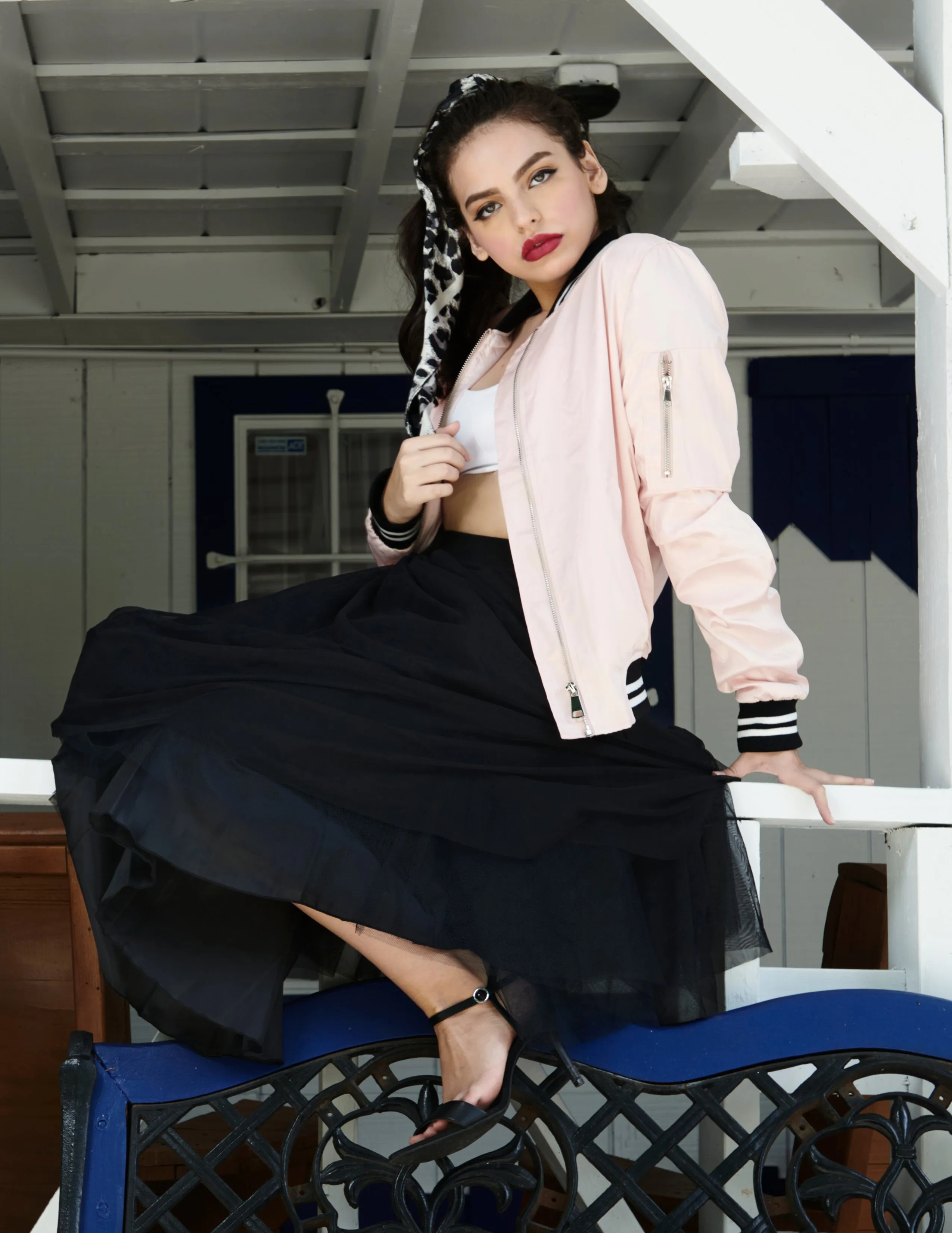 Midi Black Tulle Skirt