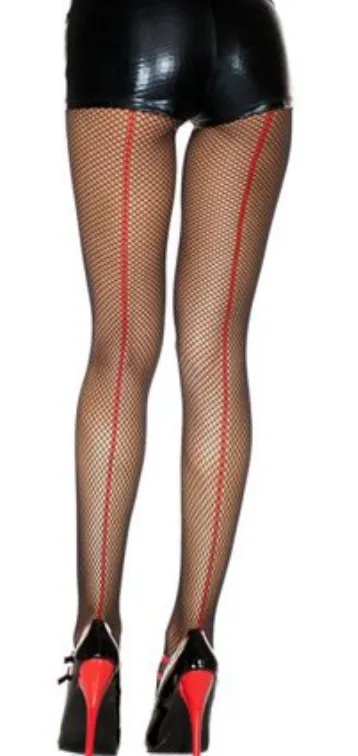 Music Legs Backseam Spandex Fishnet Pantyhose ML926