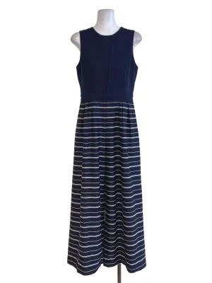 Navy Blue Half Striped Jumpsuits LB