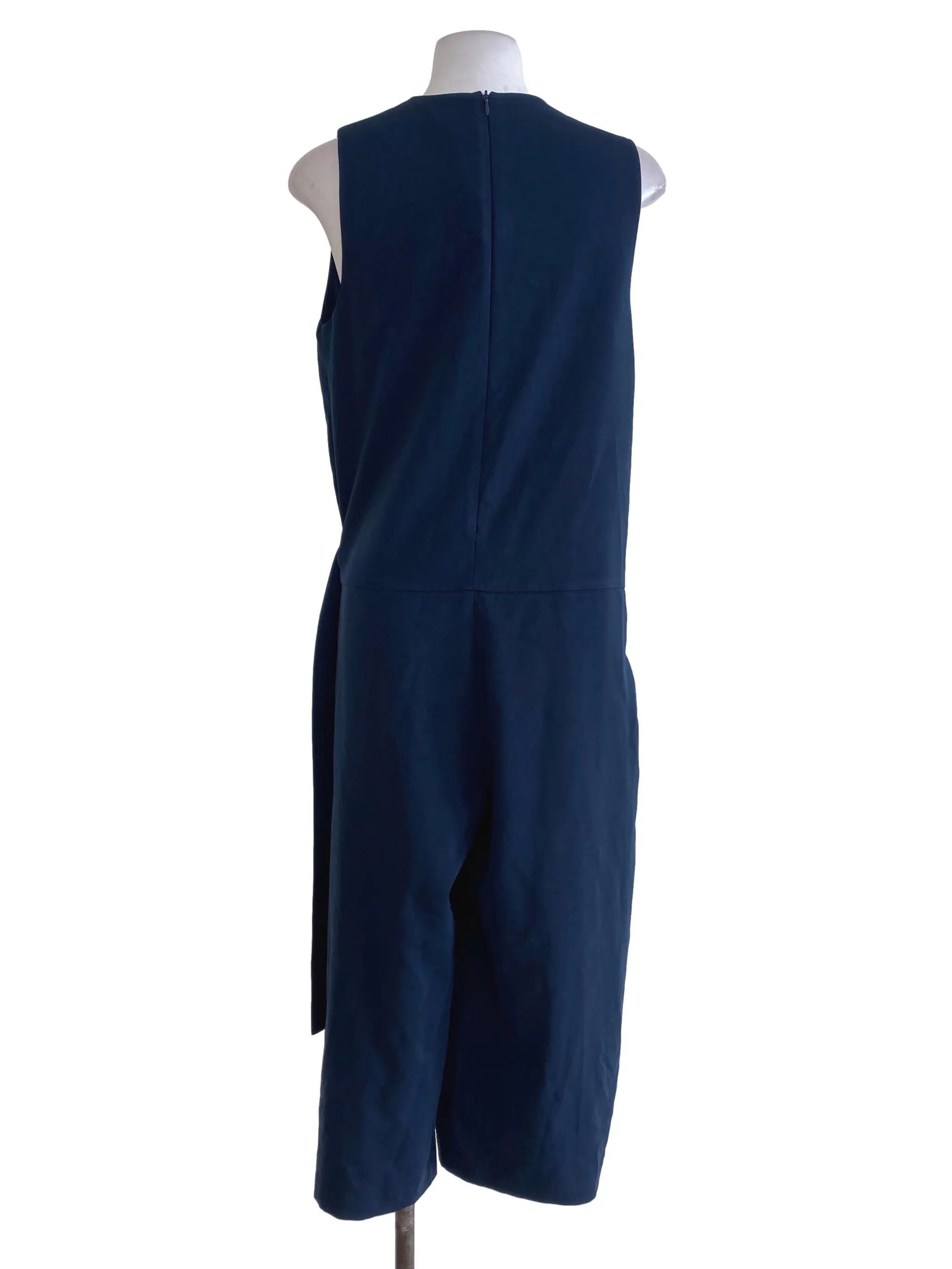 Navy Blue Wrap Jumpsuits BTV