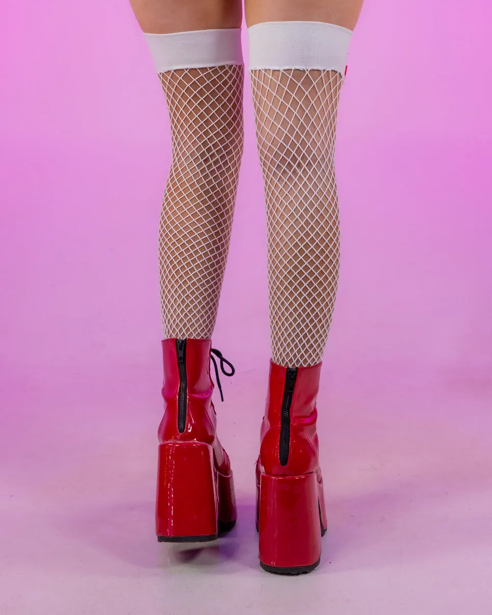 Nurse Fishnet Thigh Highs
