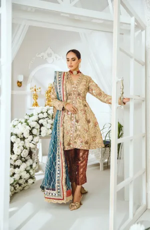 Pakistani Dresses Online with Peplum by Designer #PF179