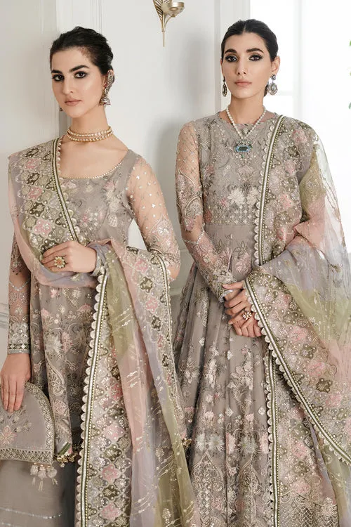Pakistani Party Dress in Pishwas Frock Trousers Style