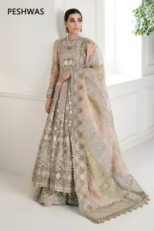 Pakistani Party Dress in Pishwas Frock Trousers Style