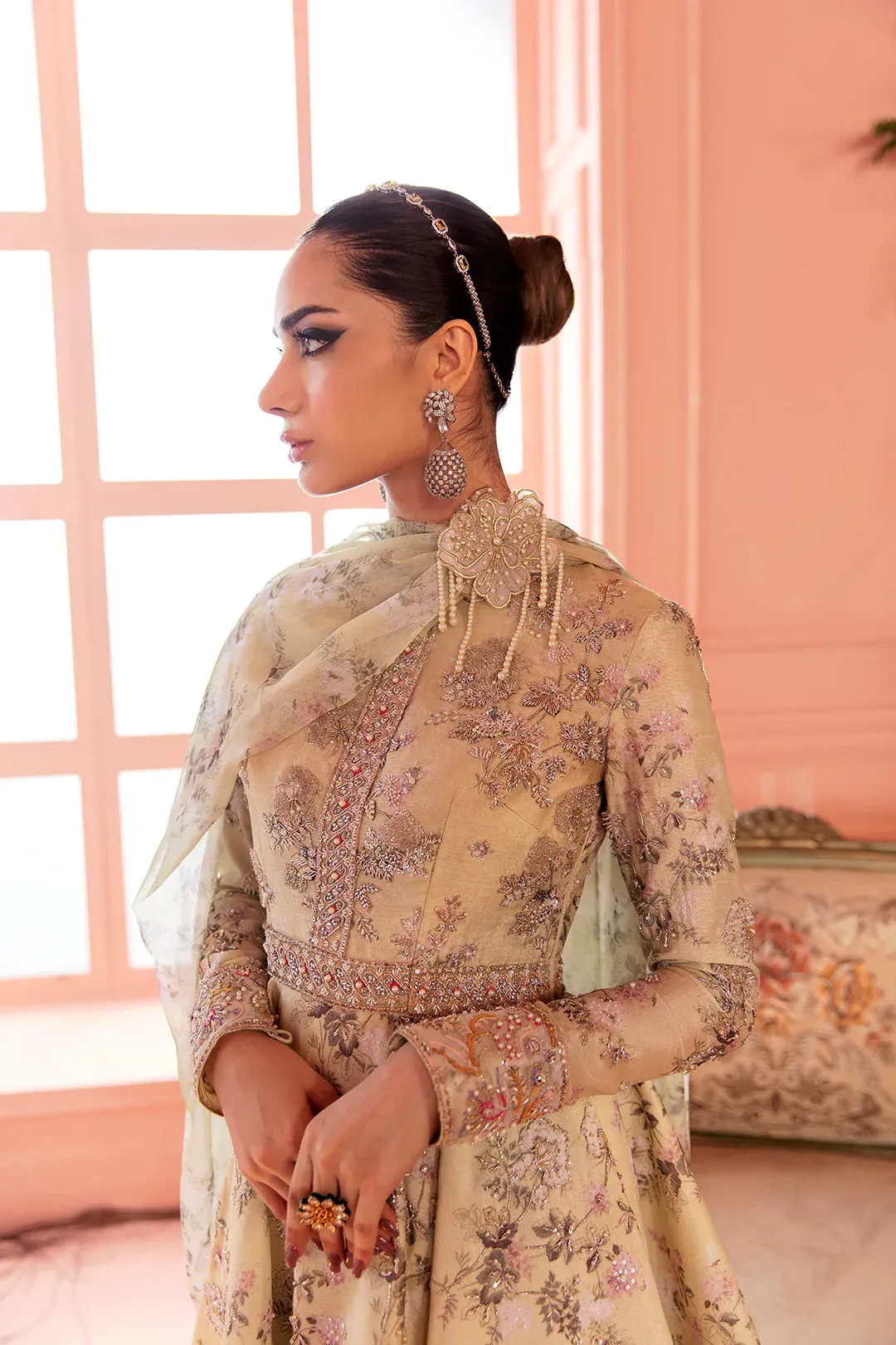 Peplum Frock and Sharara for Pakistani Wedding Party