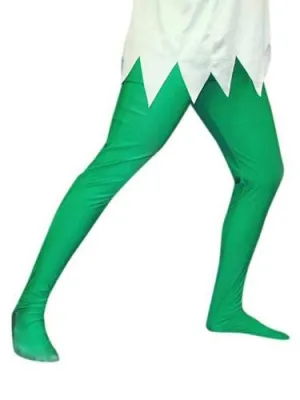 Peter Pan Green Tights Elf Fancy Dress Costume Accessory