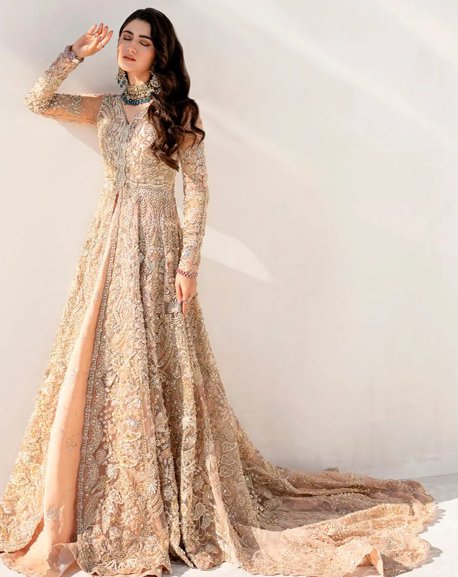 Pink Bridal Front Open Lehenga Pakistani Wedding Dresses