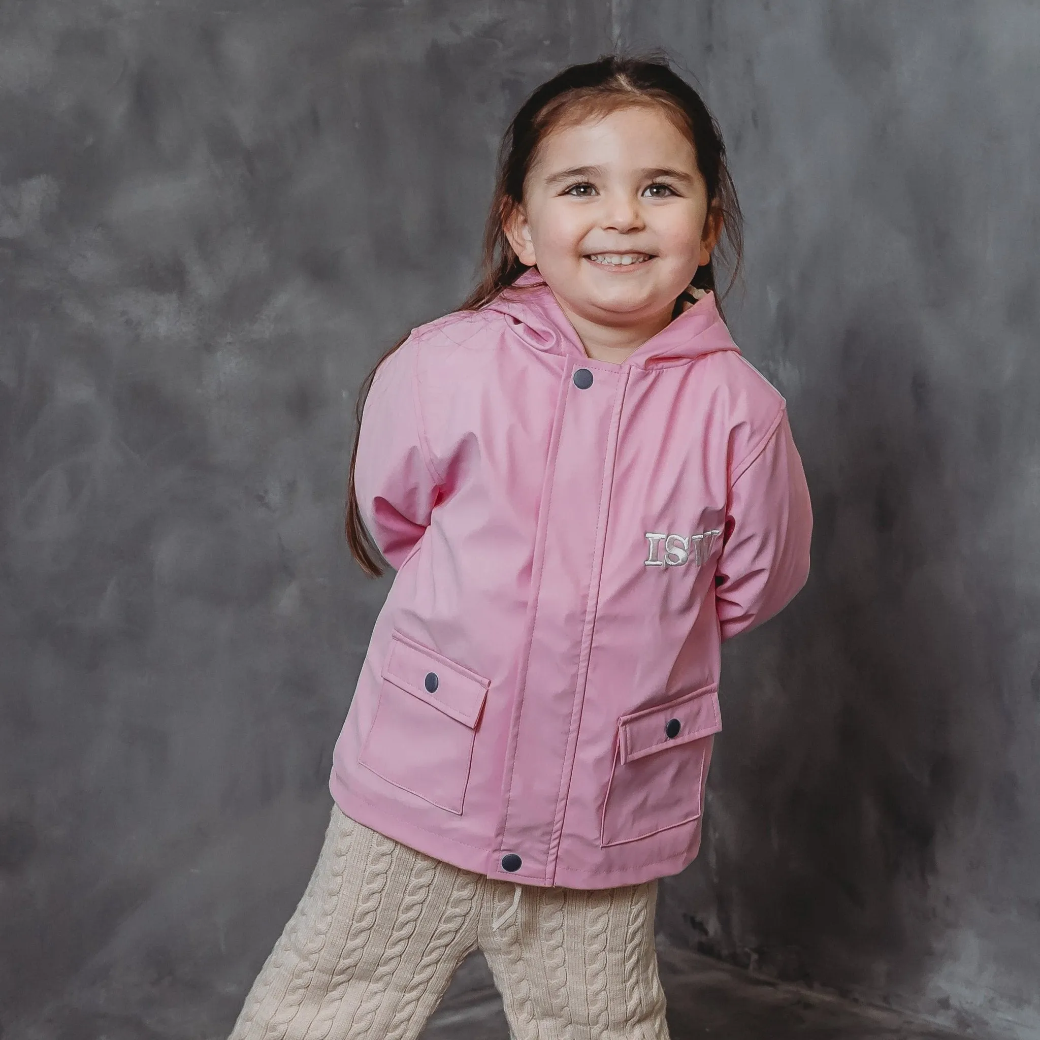 Pink Personalised Rain Coat