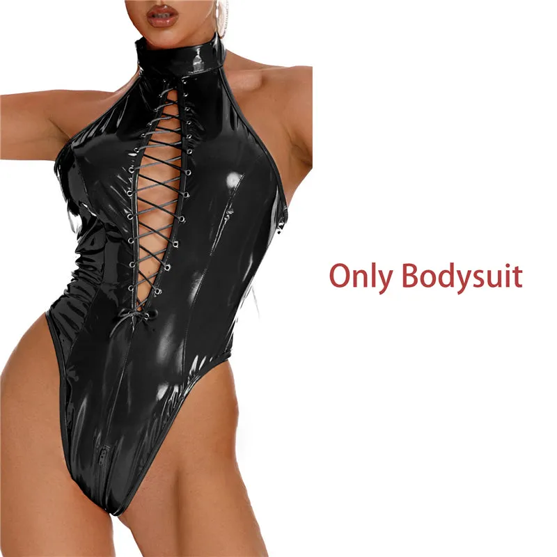 Plus Size, Shiny Leather, PU Underwear
