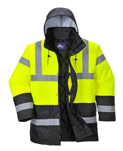 Portwest Hi Vis Contrast Two Tone Traffic Jacket - S466