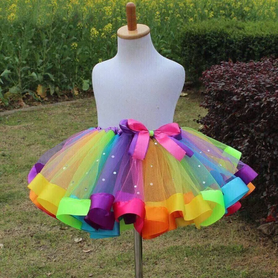 Rainbow Tutu Skirt - The Diamond Edition