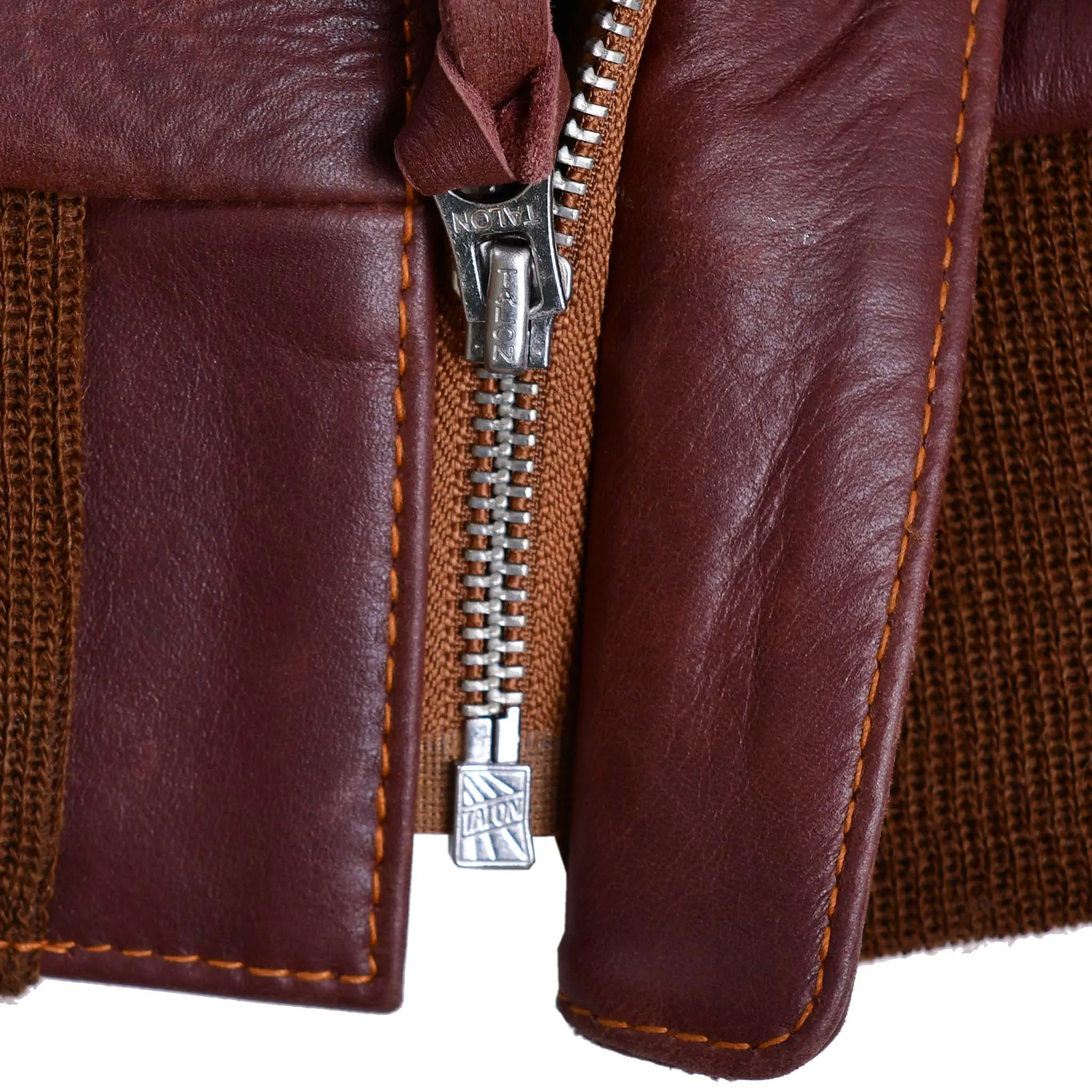 Repro A2 STAR SPORTSWEAR MFG.CO. Order No W535ac 28557 Horsehide Pull Up Brown Leather Flight Jacket