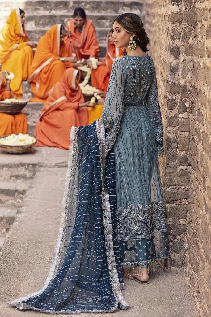 Royal Blue Dress Pakistani Designer Wear for Eid #PN488