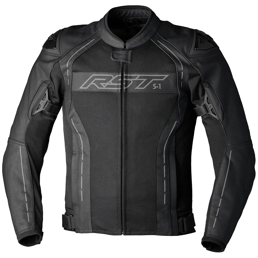 RST S1 MESH CE LEATHER JACKET [BLACK]