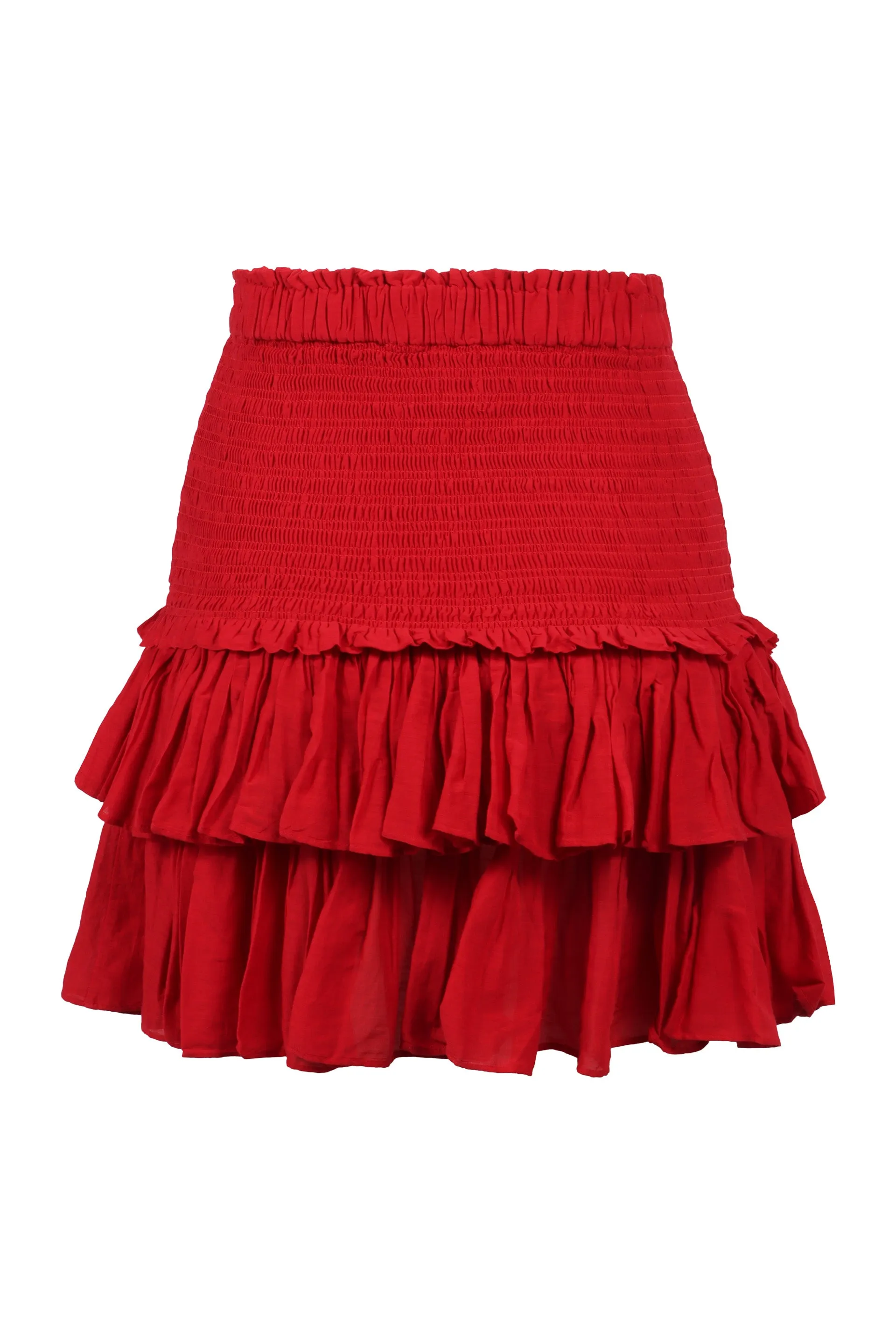 Ruffled mini skirt