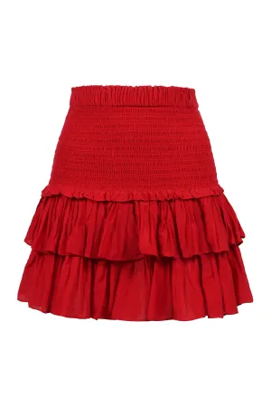 Ruffled mini skirt