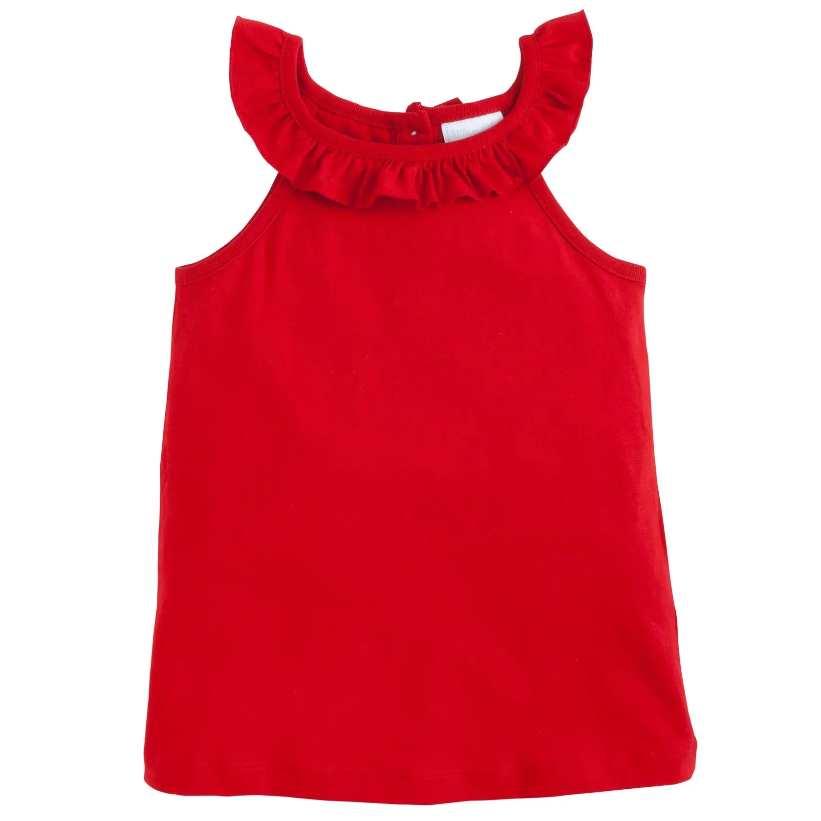 Ruffled Tank- Red