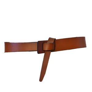 SEAFORTH - Women's Tan Genuine Leather Knot Belt