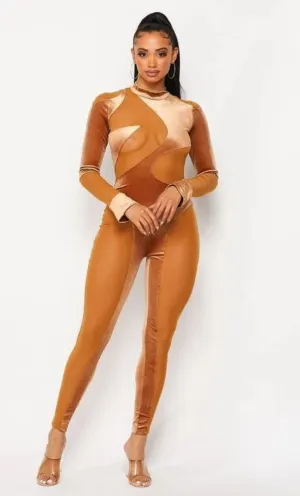 Sexy Gold Jumpsuit