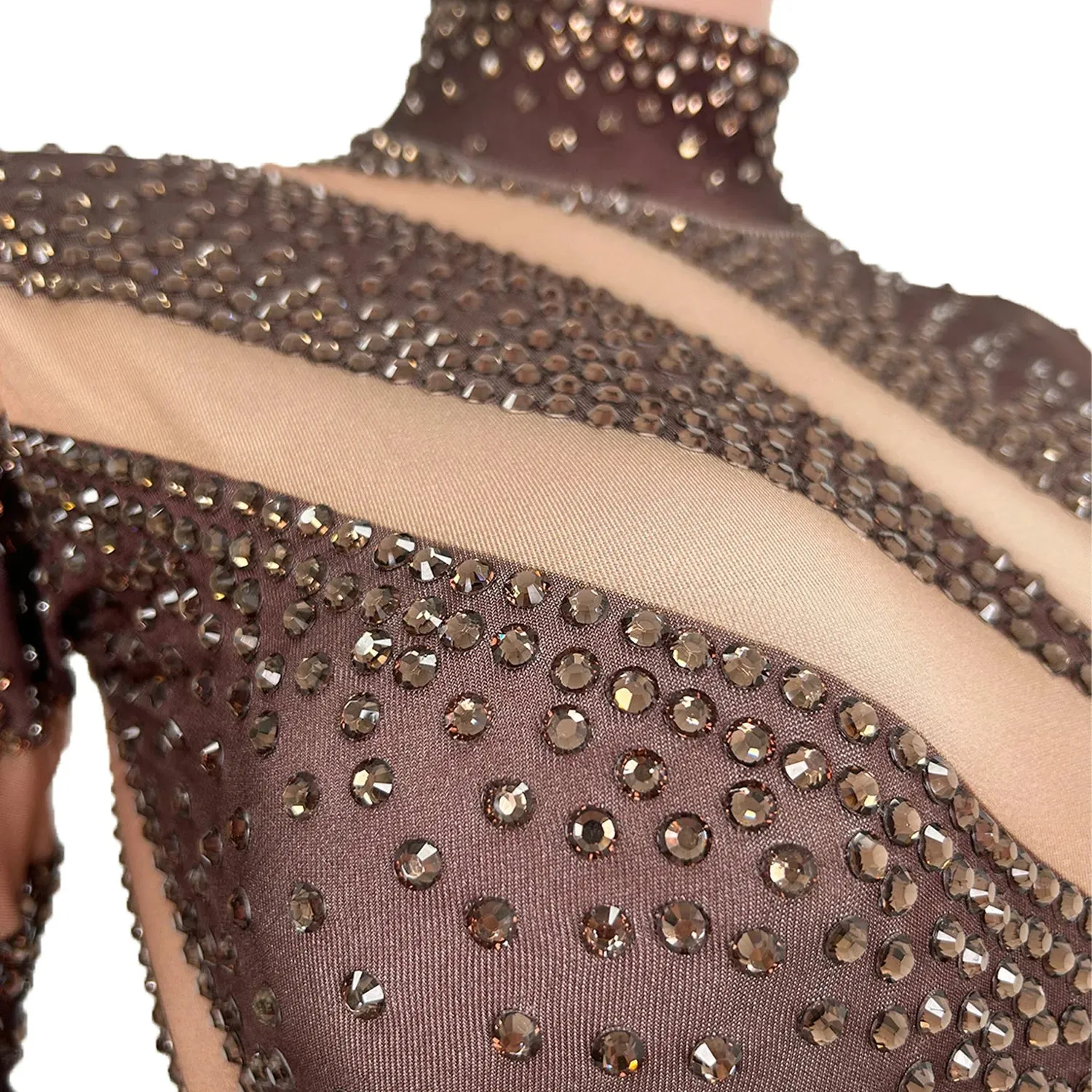 Sexy Stretchy Performance Dance Nightclub Rompers Show Stage Wear Sparkly Rhinestones Jumpsuit Gloves For Women Costume Jimu