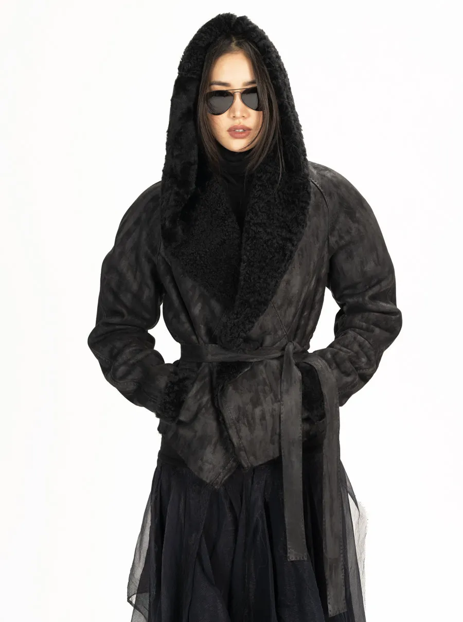 Shearling Hood Jacket