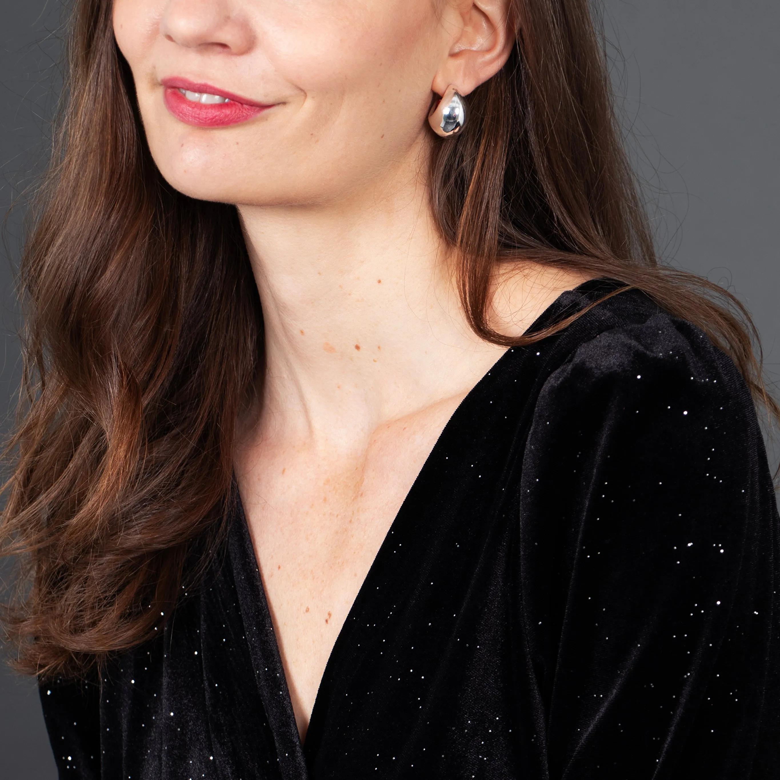 Sophia Wide Leg Jumpsuit - Black, Sparkling Velvet