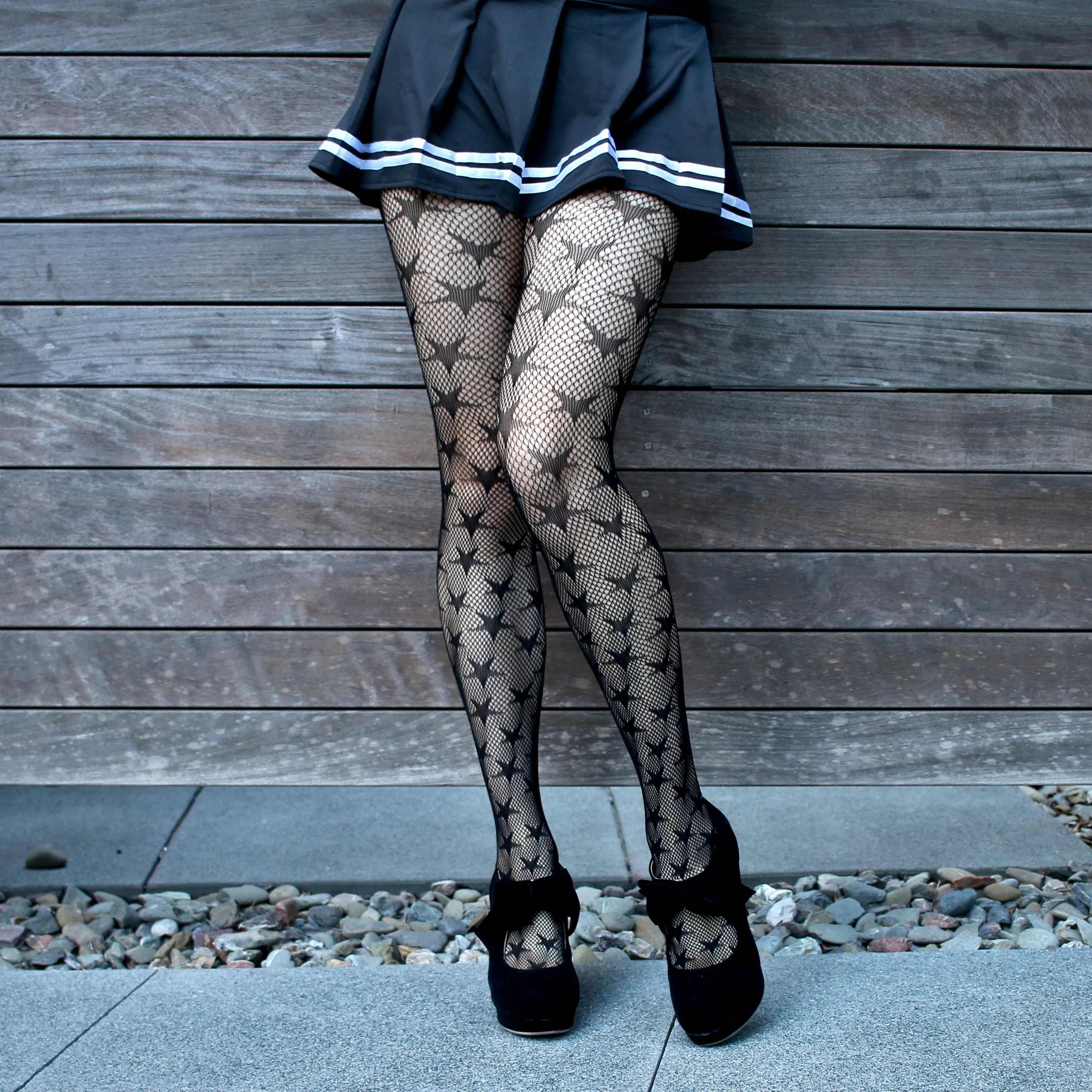 Star Fishnet Tights