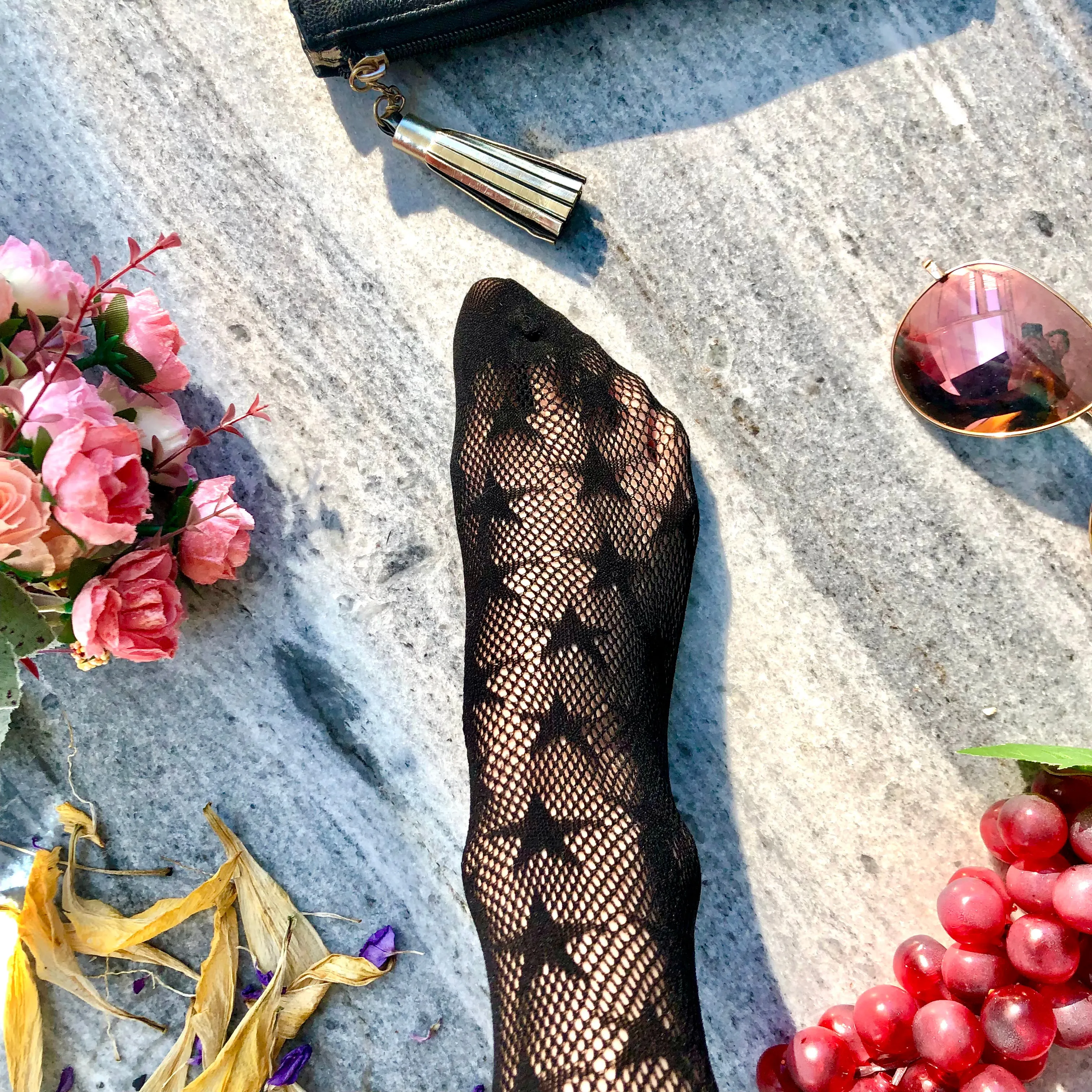 Star Fishnet Tights