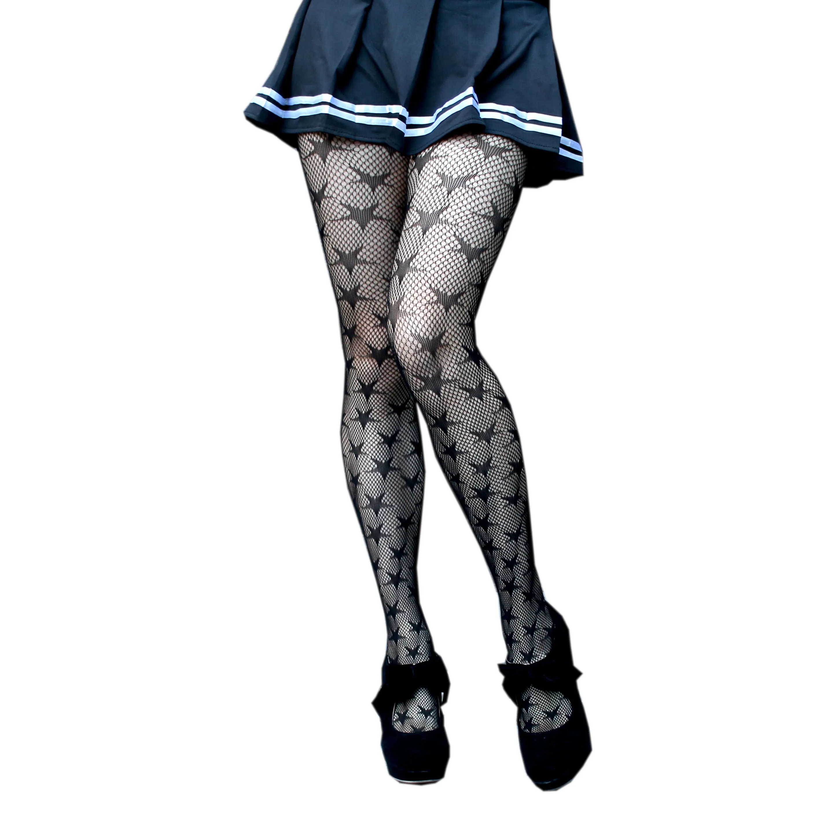 Star Fishnet Tights