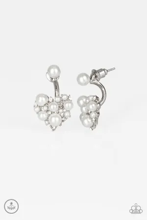 Star-Studded Success White Paparazzi Earrings