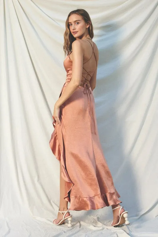 Summer Romance Satin Dress
