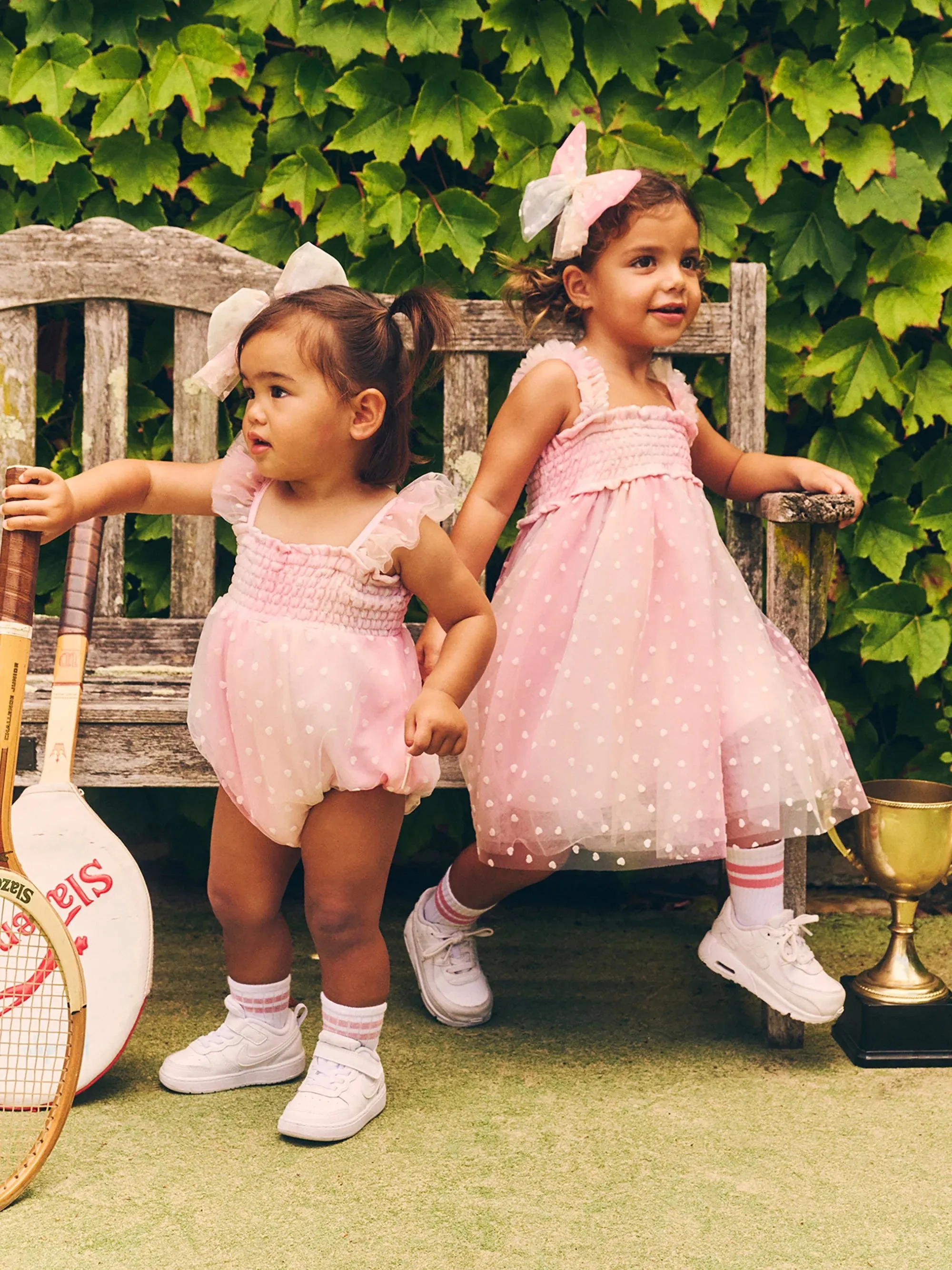 SWEETHEART SHIRRED TULLE DRESS | Huxbaby