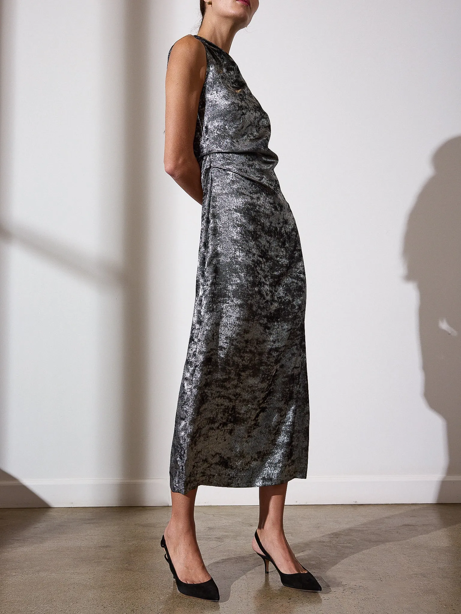 The Trey Draped Waist Dress