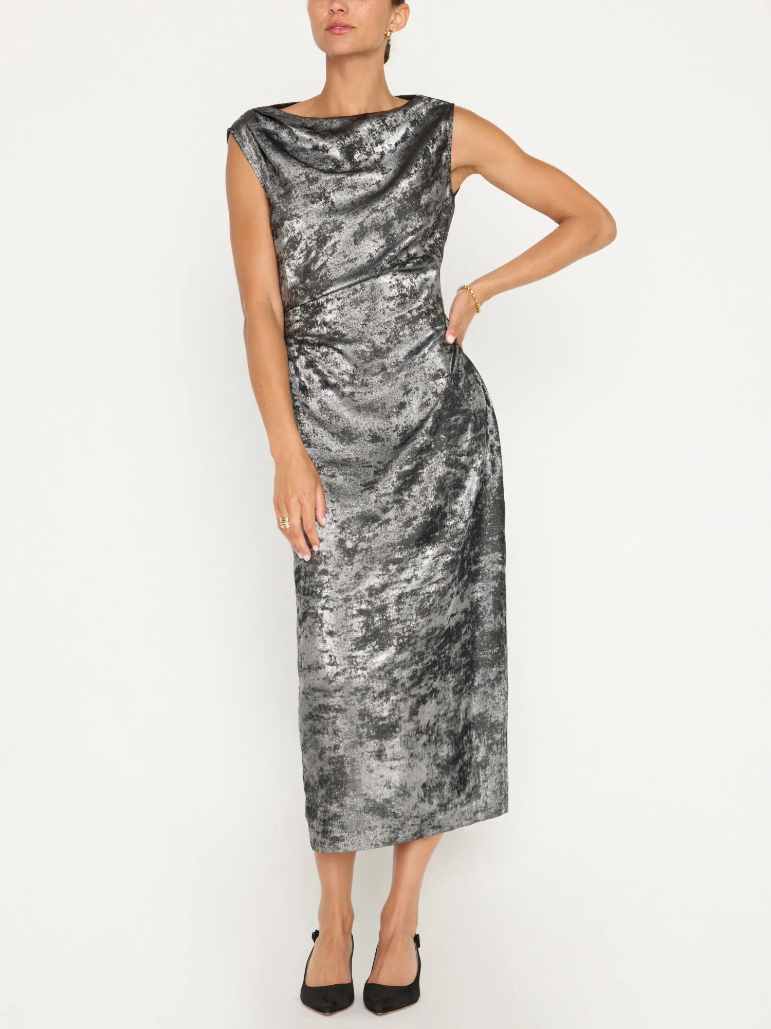 The Trey Draped Waist Dress