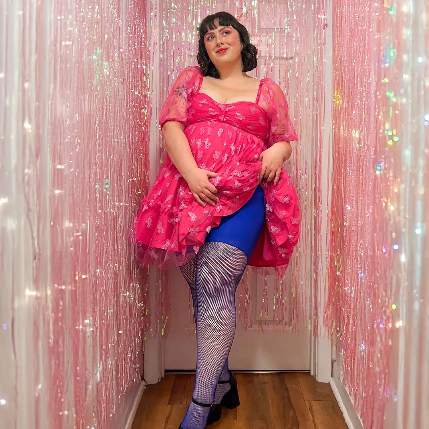 Thighs the Limit Fishnets - Arabesque